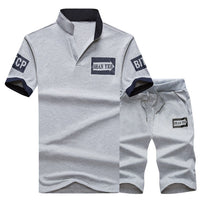 Mens 2 Pieces Sets Slim Tracksuits