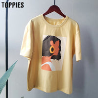 Women's fashion girls tops short sleeve t-shirt