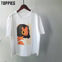 Women's fashion girls tops short sleeve t-shirt