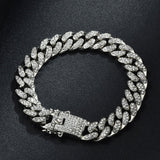 Miami Cuban Necklace, Watch & Bracelet Full Hip Hop Iced Out Set