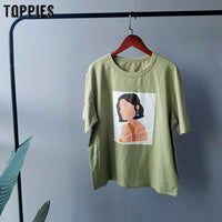 Women's fashion girls tops short sleeve t-shirt