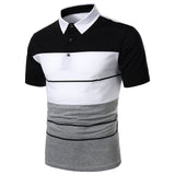 Kingz Short Sleeve Contrast Color Casual Tops Polos