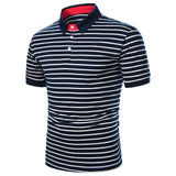 Kingz Short Sleeve Contrast Color Casual Tops Polos