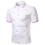 Kingz Short Sleeve Contrast Color Casual Tops Polos