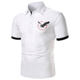 Kingz Short Sleeve Contrast Color Casual Tops Polos