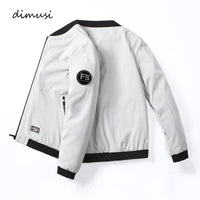 DIMUSI Men's Bomber Jackets Casual Outwear Windbreaker Coats Fashion