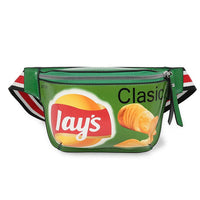 Hip Hop Potato Chips Graffiti Printed Waist Bags