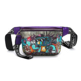 Hip Hop Potato Chips Graffiti Printed Waist Bags