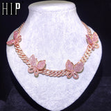 Iced Out 11MM Full Miami Butterfly Cuban Necklace & Bracelet