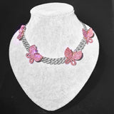 Iced Out 11MM Full Miami Butterfly Cuban Necklace & Bracelet