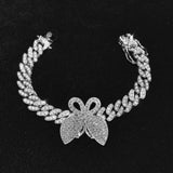 Iced Out 11MM Full Miami Butterfly Cuban Necklace & Bracelet