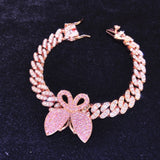 Iced Out 11MM Full Miami Butterfly Cuban Necklace & Bracelet