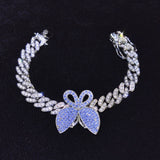 Iced Out 11MM Full Miami Butterfly Cuban Necklace & Bracelet