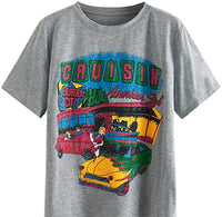 Dream Car Casual Short Sleeve Graphic Summer T-shirts Women's