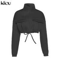 Women's Turtleneck Crop Jacket