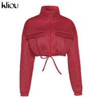 Women's Turtleneck Crop Jacket