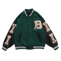 College Style Bomber Jacket Men Baseball Coats