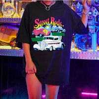 Dream Car Casual Short Sleeve Graphic Summer T-shirts Women's